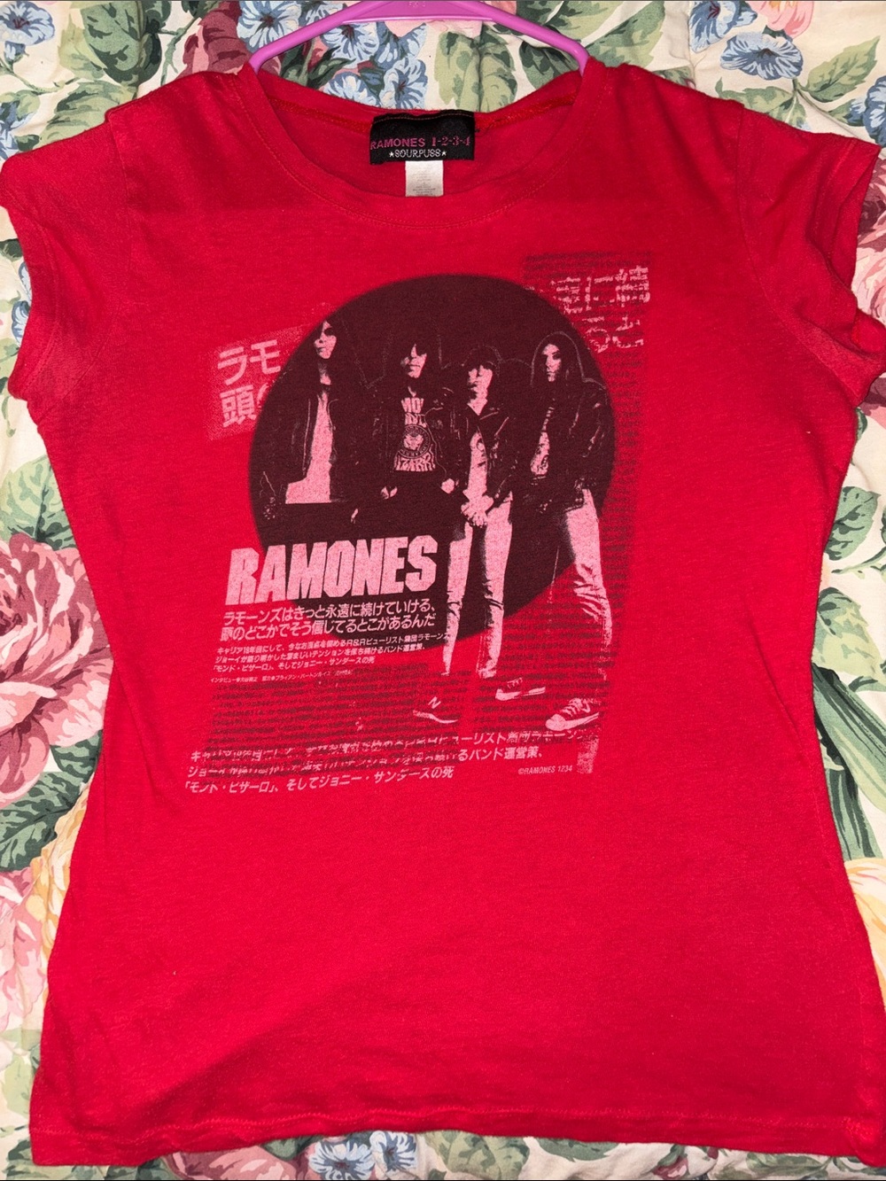 Sourpuss Red Ramones Graphic Tee